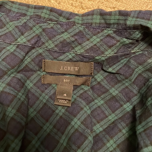 J Crew Plaid boyfriend button up - Picture 2 of 2